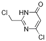 Molecular Structure of 19874-98-7 (6-Chloro-2-(chloromethyl)pyrimidin-4(3H)-one)
